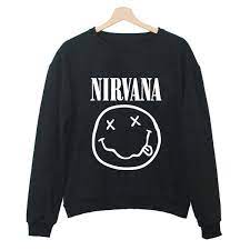 Chándales de otoño Nirvana Smiley Emoji Sudadera Mujer Pullover | Wish
