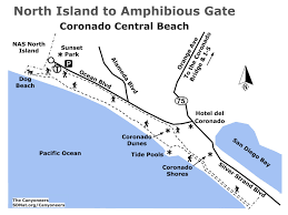 coronado beach from u s naval air station north island to