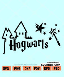 Download Hogwarts Svg Magic Wand And Stars Svg Harry Potter Svg Wizard Svg Svg Hubs