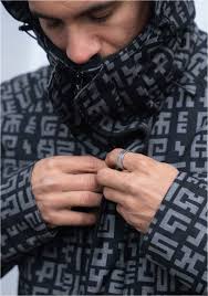 Secret Writing Onyx Sherpa Jacket by Allyson Grey