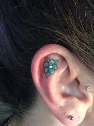 my ear tattoo with piercing ear tattoo tattoos tattoos and piercings