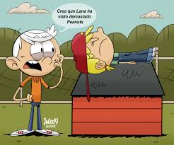 Terminado el primer remake ganador de esta semana, Lana imitando al Snoppy  de la famosa serie Peanuts junto a Lincoln como... – @julex93drawings on  Tumblr
