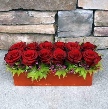 Bed of Roses Contemporary Rose Arrangement in Woodinville, WA - Woodinville  Florist®