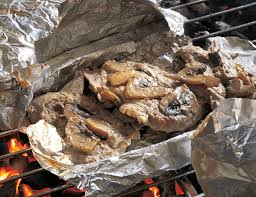 This particular grilled pork tenderloin recipe started with me experimenting a bit with that one other recipe. Pork Tenderloin With Mushroom Roasted In Tin Foil