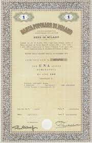 Qualora volessi dispiacere le soglie minime per l'ordinazione e la razione del rendimento tim previsioni? Banca Popolare Di Milano Titolo Finanziario Storico Scripomuseum
