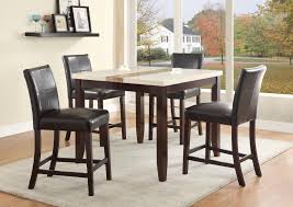 Larissa 5 Piece Counter Height Table And 4 Chairs 599 00 Table 42 X 42 Counter Height Dining Sets Contemporary Dining Sets Counter Height Table Sets