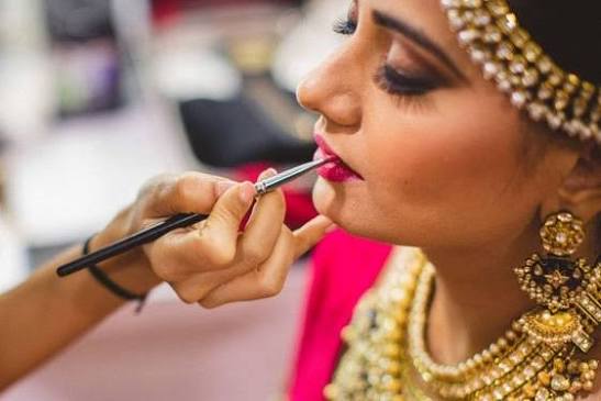 Makeup products and beauty styling