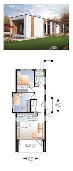 Struktur rumah yang meliputi dinding, lantai, dan juga rangka bangunan dibuat dari kayu, yang membuatnya lebih hangat saat musim dingin datang. 16 Denah Desain Rumah Minimalis 2 Kamar Trendi
