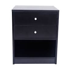 Bedroom Furniture Black Two Drawer Nightstands Living Room Sofa Bedside Table Solid Cabinet From Irene Inevent Accuweather Shop