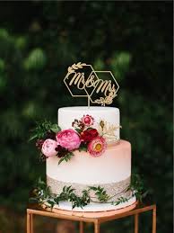 Geometric Wedding Cake Topper Hexagon Mr Mrs Wedding Topper Etsy Geometric Wedding Cakes Geometric Cake Topper Wedding Cake Toppers Letters