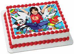 Check out our gallery of cake images and find what you need. Edible Ryan S World Cake Topper Birthday Party Wafer Paper 1 4 Quarter Sheet Ebay Birthday Party Birthday Cake Toppers Boy Birthday Party Themes
