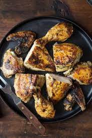 Thrice Roasted Chicken With Rosemary Lemon And Pepper Recipe Recipe Stuffed Peppers Recipes Rosemary Chicken