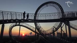 No need to strap in for a ride on this walkable roller coaster. Tiger Turtle Magic Mountain Youtube