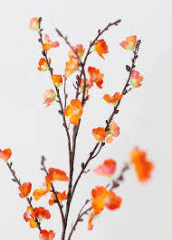 Artificial Sakura Cherry Blossom In Orange 50 In 2020 Cherry Blossom Branch Sakura Cherry Blossom Flower Branch