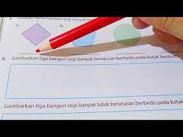 Contoh segi banyak tidak beraturan tersebut menyerupai gambar di bawah ini. Latihan 2 Nomor 3 5 Halaman 73 Bangun Segi Banyak Youtube