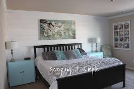 This is a great way to create visual interest to the space, without making your room look or feel too busy. How To Build A Shiplap Wall In A Master Bedroom For 100 Keeping It Simple