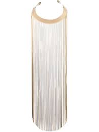 A gold necklace, 1972 designed as a graduated fringe of textured and polished 18 carat yellow gold links, uk import mark, length 45.2cm for further information on this lot please visit the bonhams website Balmain Long Fringed Necklace In Metallic Lyst