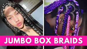 Beautiful Jumbo Box Braids Hairstyles Curly Girl Swag A large top knot bun is key to showing off the detail in your long box braids. beautiful jumbo box braids hairstyles