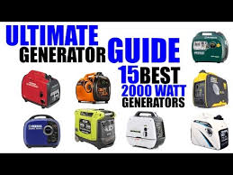 inverter generator comparison chart 2019