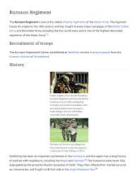 Kumaon Regiment | PDF | Military ...