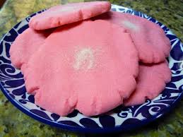 Polvorones Rosas Or Big Pink Mexican Cookies Mexican Cookies Mexican Cookies Recipes Mexican Sweets
