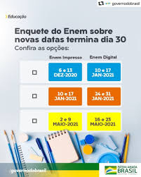 O inep preparou um passo a passo para ajudar na inscrição. Inep On Twitter Participantes Inscritos No Enem 2020 Tem Ate O Dia 30 Deste Mes Para Opinar Sobre As Novas Datas De Aplicacao Do Exame A Enquete Sera Realizada Na Pagina Do