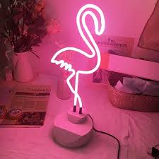 Designer Flamingo Neon Light Neon Lighting Festival Lights Flamingo Decor