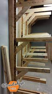 How To Make A Modular Lumber Rack Woodshop Mike Lumber Rack Diy Lumber Storage Lumber Storage