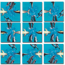 Stuck on a level of scramble squares by adrenaline punch? Dolphins 9 Pieces Scramble Squares Puzzle Warehouse