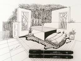 Garden Sketch Using Two Point Perspective Watch This Tutorial Online On Design N Construction Youtube Channel Link In Profile Design N And Construction De