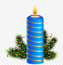 Blue Christmas Candle Png Images Toppng