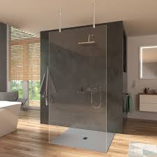 Duschwand Freistehend 8 Mm Esg Klarglas Pur In 2020 Duschwand Dusche Begehbare Dusche