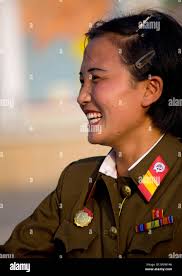 North korea female army hi-res stock photography and images