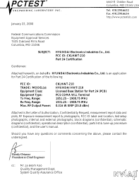 Use a cover letter template to stand out and get more interviews. Hwt 210 Pcs Cdma Wll Phone Cover Letter Letter Pdf Hyundai Electronics Industries