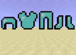 I've made this thread to share my very own minecraft pixel art templates with the community. Armor Shield Diamond Minecraft Map