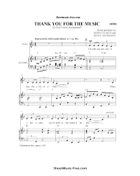 Thank You For The Music Sheet Music Abba Pdf Download A can you hear the drums fernando? the music sheet music abba pdf download