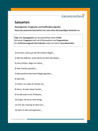 Satzarten Rechtschreibung Lernen Einfache Satze Lesen Lernen