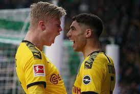 Jadon sancho provided an assist while erling haaland was the one to pull the opposition's defenders. Reviersport