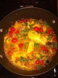 1 box (10 oz.) couscous, cooked according to package directions. Mediterranean Chicken Over Saffron Couscous