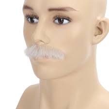 Big Hair Rollers 8 Pcs s,Funny Fake Beard With Adjustable Elastic  Strap,Costume Accessories For Halloween,Party,Cosplay Fake Mustache