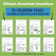 A to z inventors 20th century timeline. African American Inventors For Kids Printable Coloring Book