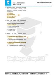 Bimbel kedokteran internasional ugm bimbel kedokteran umy. Cirol On Twitter Kunci Jawaban Bimbingan Alumni Ui Sosiologi Aku Ngerjain Semua Soal Ini Selama 12 Jam Untuk Persiapan Simak Ui Dan Mengejar Ketertinggalanku Yang Benci Sosiologi Total 281 Soal