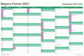 Alle ferienkalender kostenlos als pdf, mit feiertagen. Ferien Bayern 2017 Ferienkalender Ubersicht