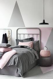 Dessin Geometrique Ambiance Pastel Degrade Gris Rose Blanc Chambre Rose Et Blanc Deco Chambre Idee Deco Chambre