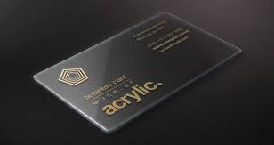 Acrylic Psd Business Card Mock Up In 2020 Visitenkarten Acryl Acrylglas