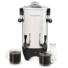 La belle silver chrome coffee tea urn electric coffee maker percolator. Homecraft Quick Brewing Stainless Steel 1000 Watt Automatic 45 Cup Double Faucet Coffee Urn Perfect For Coffee Espresso Hot Water Tea Hot Chocolate Wayfair