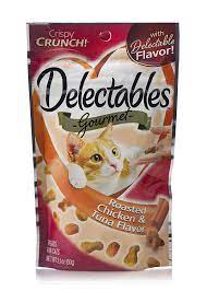 Delectables Gourmet Crunchy Cat Treats 2 1oz Roasted Chicken And Tuna We Do Hope That You Actually Love Our Photo Roasted Chicken Roast Nutritious Snacks