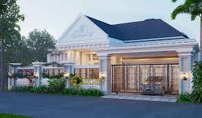 Waktu untuk menghilangkan capek sehabis bekerja serta menikmati suasana bersama keluarga di ruang keluarga atau ruang tidur.model rumah idaman memang dapat saja tidak sama bagi setiap. Desain Rumah Classic 1 Lantai Bapak Hidayat Di Lampung