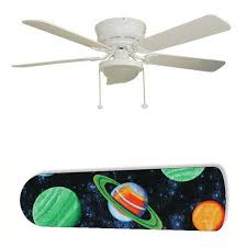 Planets Stars Outer Space 52 Ceiling Fan With Lamp 52 Ceiling Fan Ceiling Fan Outer Space