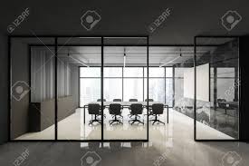 Most often, this becomes a focal point for the kitchen by contrasting with the cabinetry and the flooring. Interior Of Luxury Office Corridor With Dark Wooden And Black Stock Photo Picture And Royalty Free Image Image 154572903
